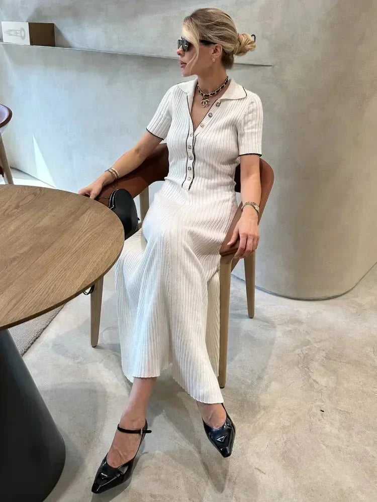 Robe en maille tricot