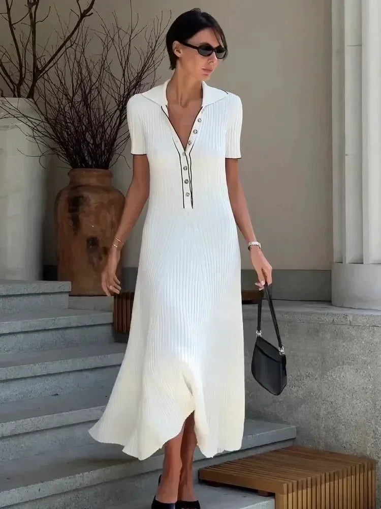 Robe en maille tricot
