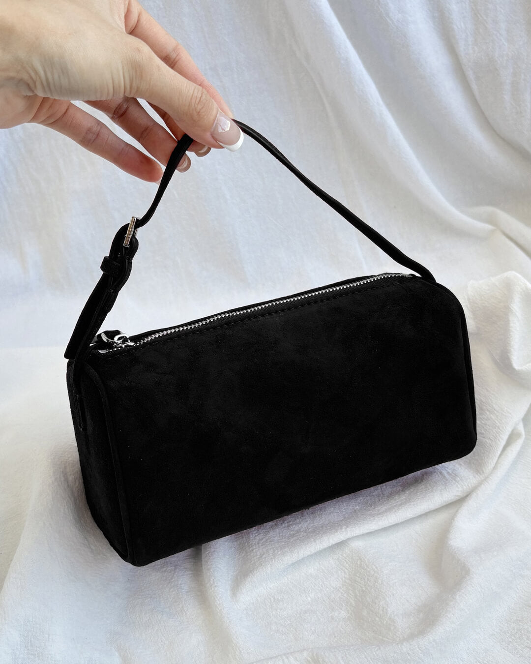 Mini sac à main en daim