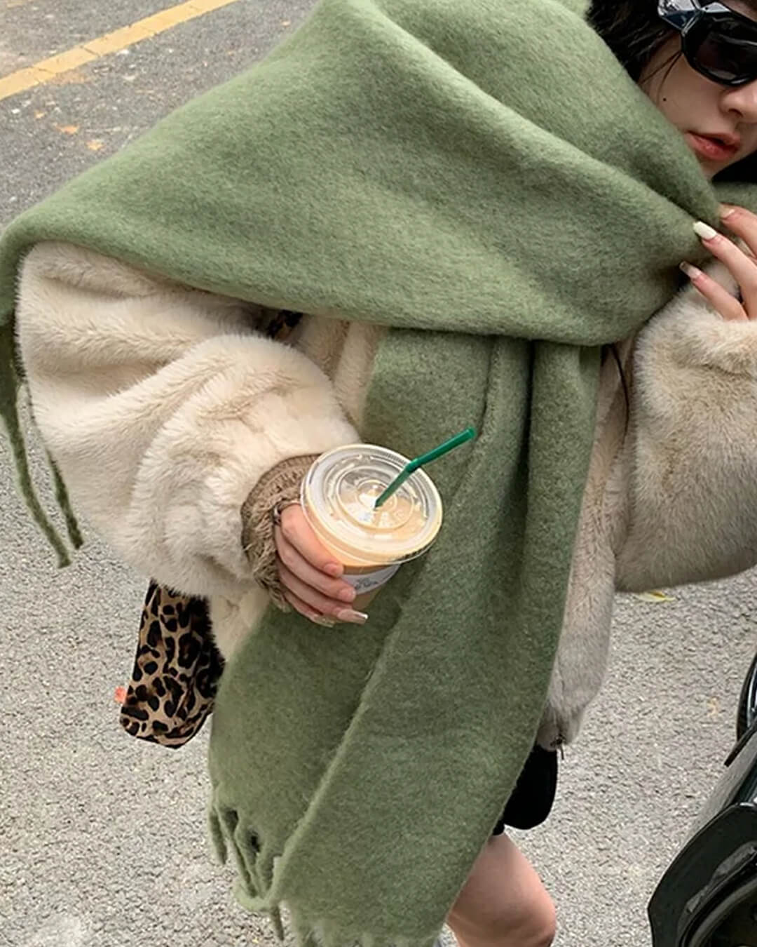 Écharpe d'Hiver à Franges