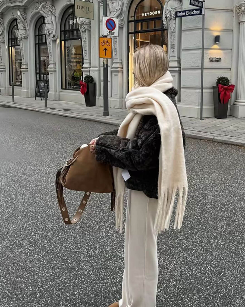 Écharpe d'Hiver à Franges
