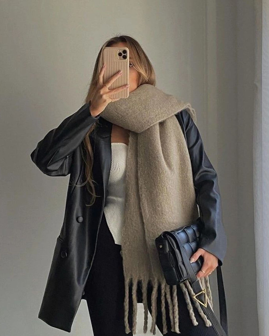 Écharpe d'Hiver à Franges