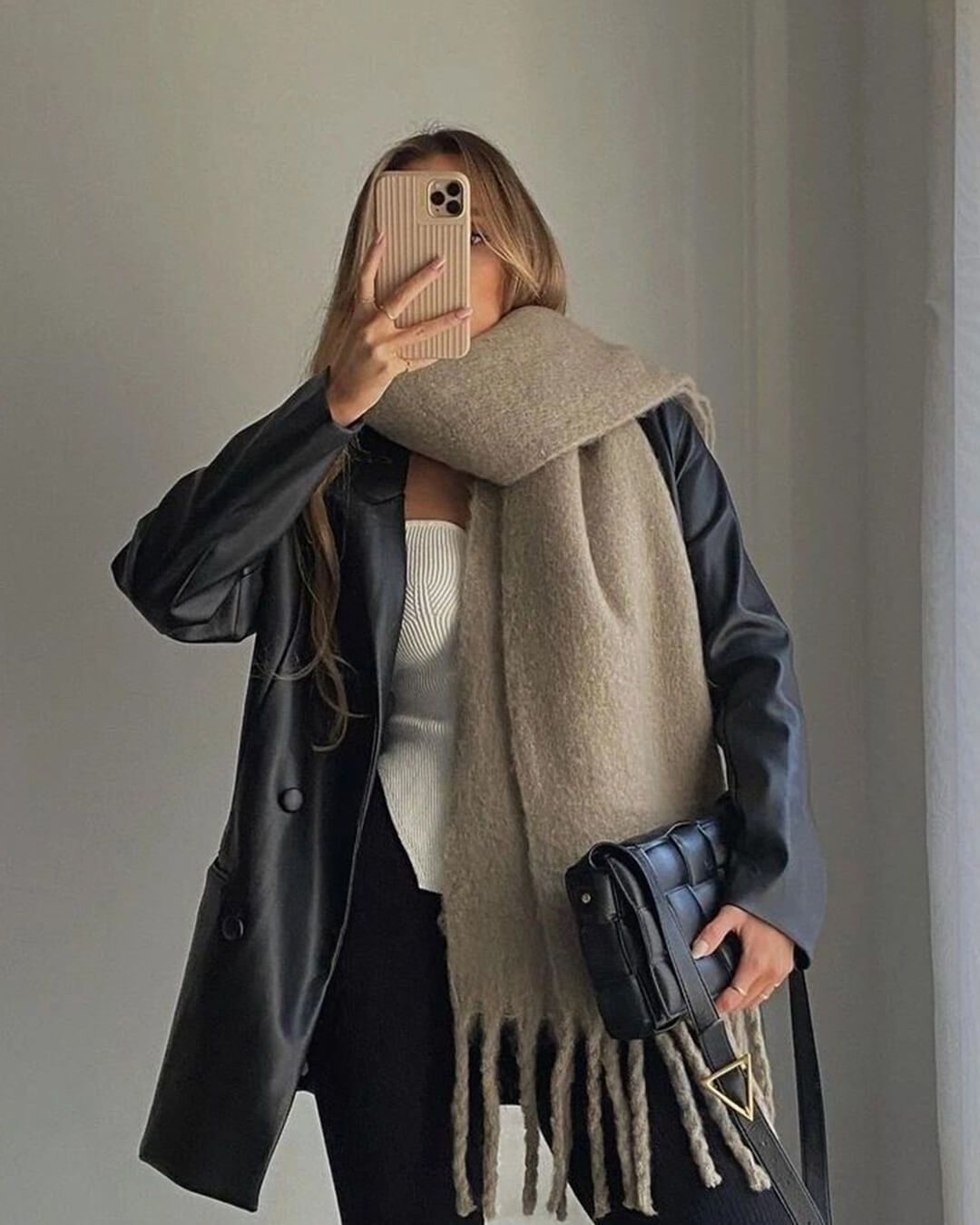 Écharpe d'Hiver à Franges