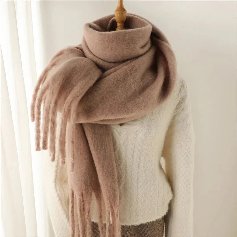 Écharpe d'Hiver à Franges