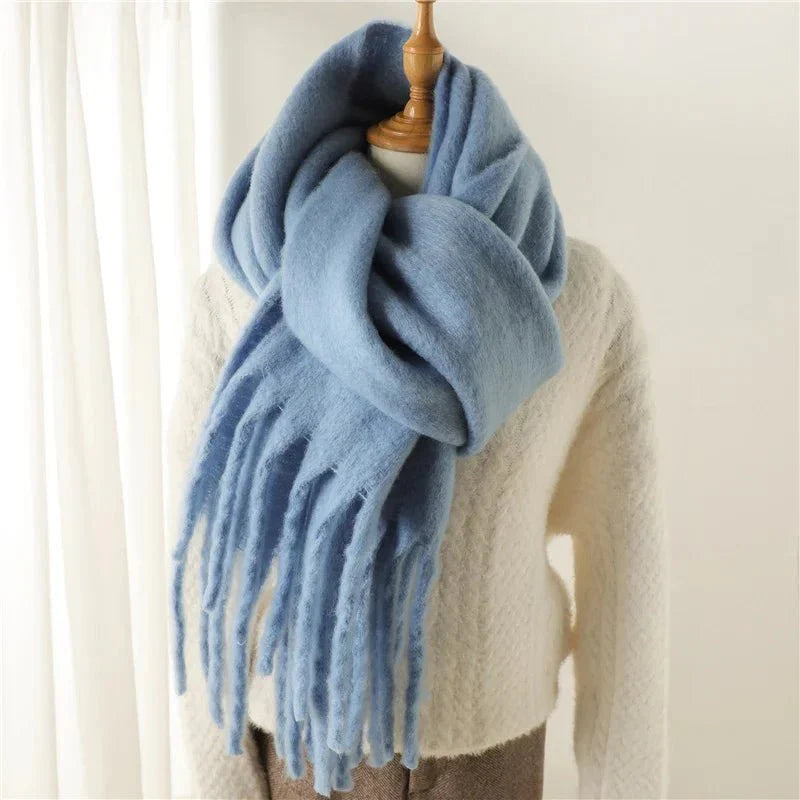 Écharpe d'Hiver à Franges