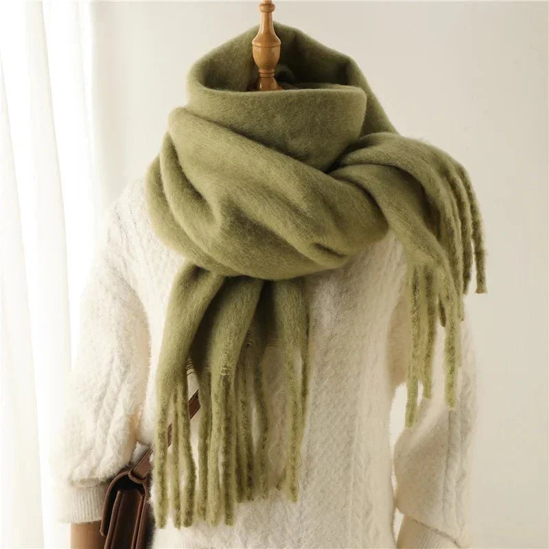 Écharpe d'Hiver à Franges