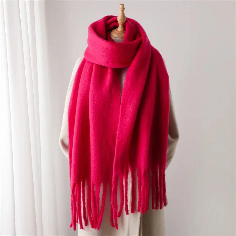 Écharpe d'Hiver à Franges