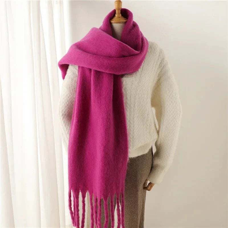 Écharpe d'Hiver à Franges