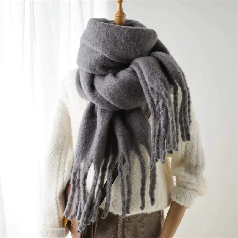 Écharpe d'Hiver à Franges