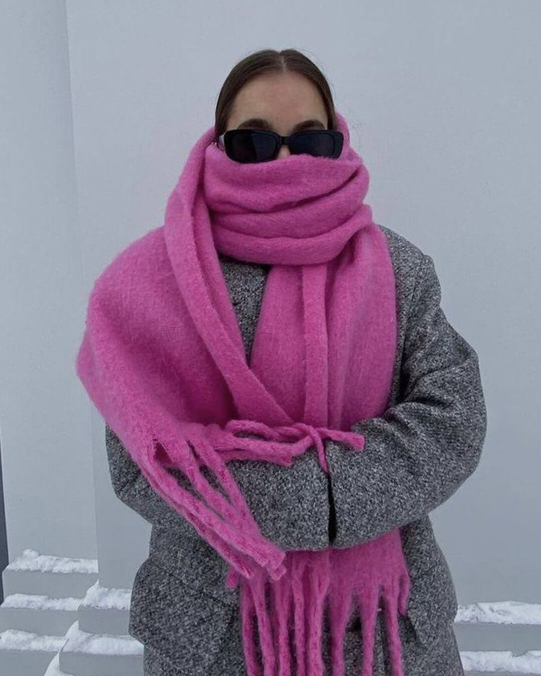 Écharpe d'Hiver à Franges