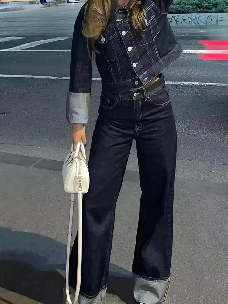 Ensemble en denim vintage