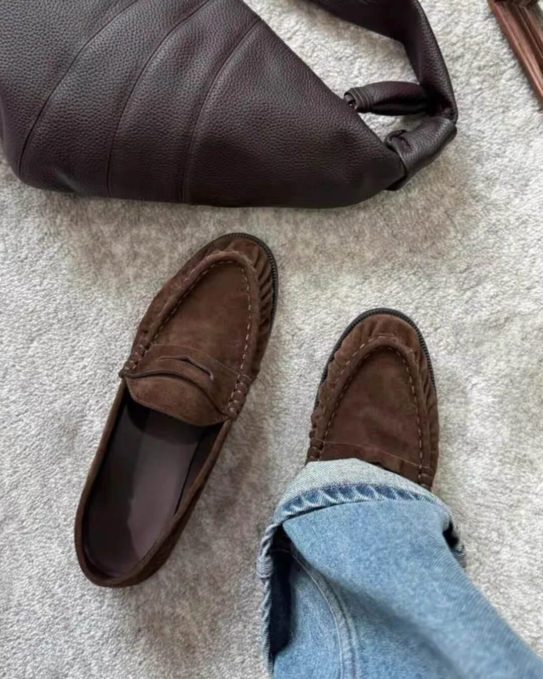 Mocassins à enfiler en simili cuir