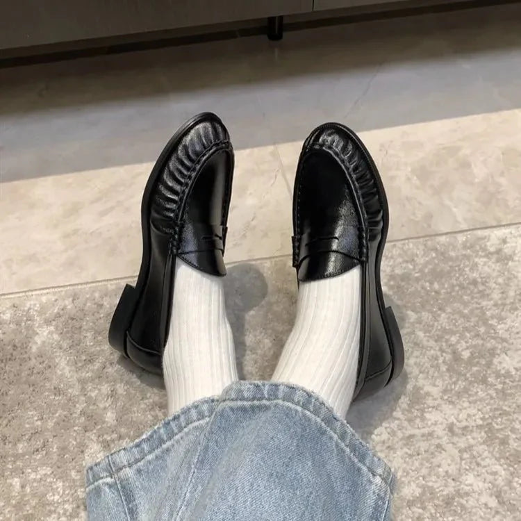 Mocassins à enfiler en simili cuir