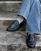 Mocassins à enfiler en simili cuir
