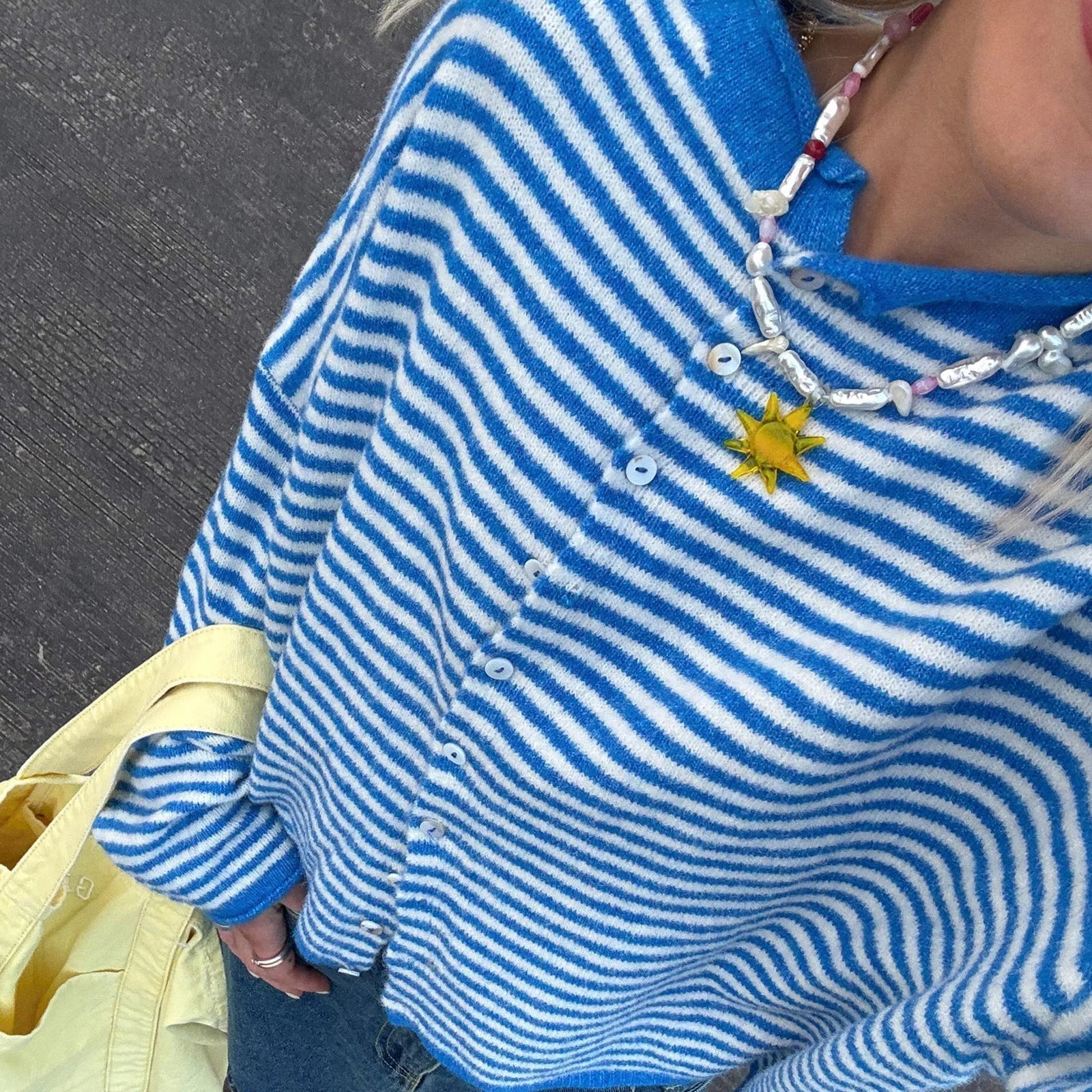 Cardigan à rayures