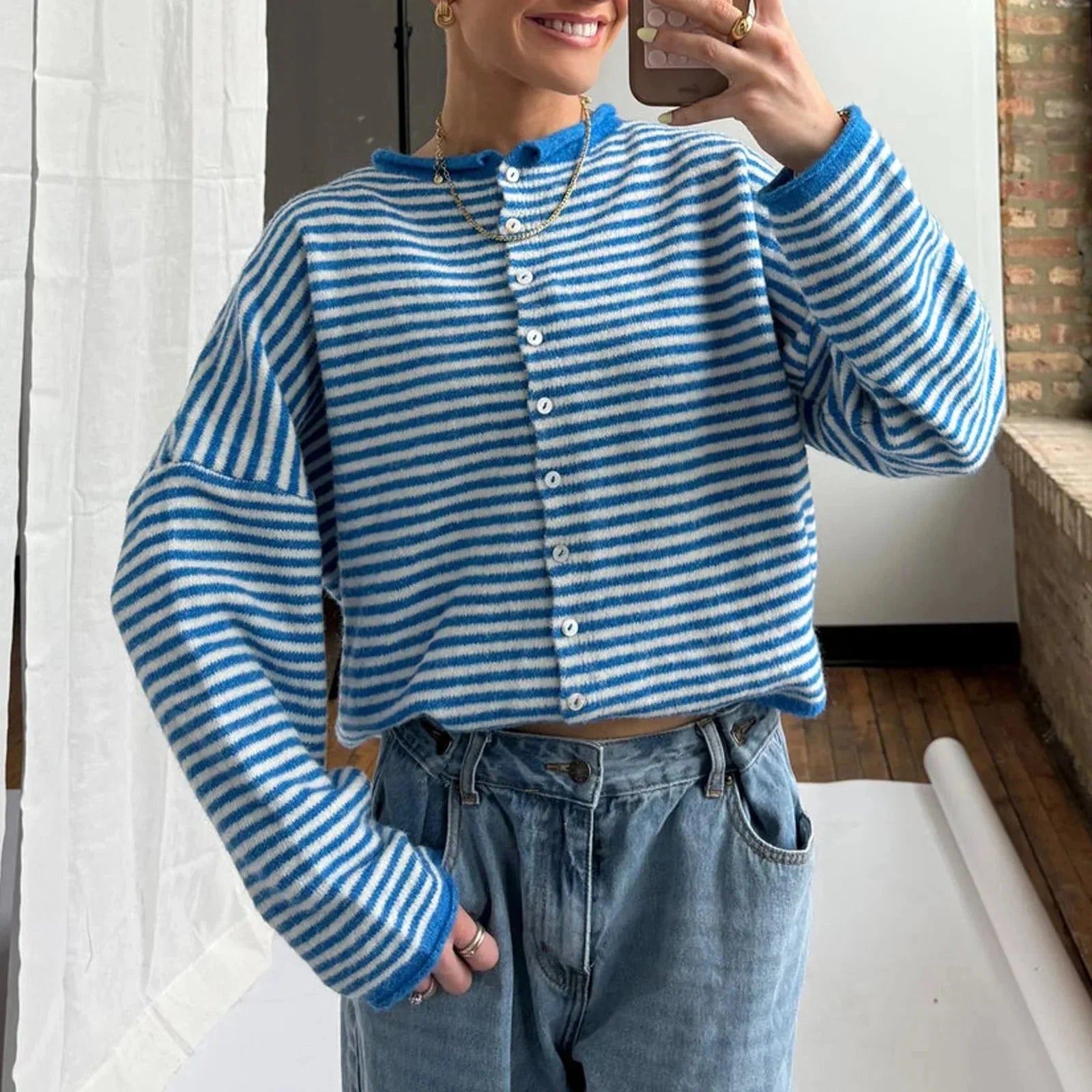 Cardigan à rayures