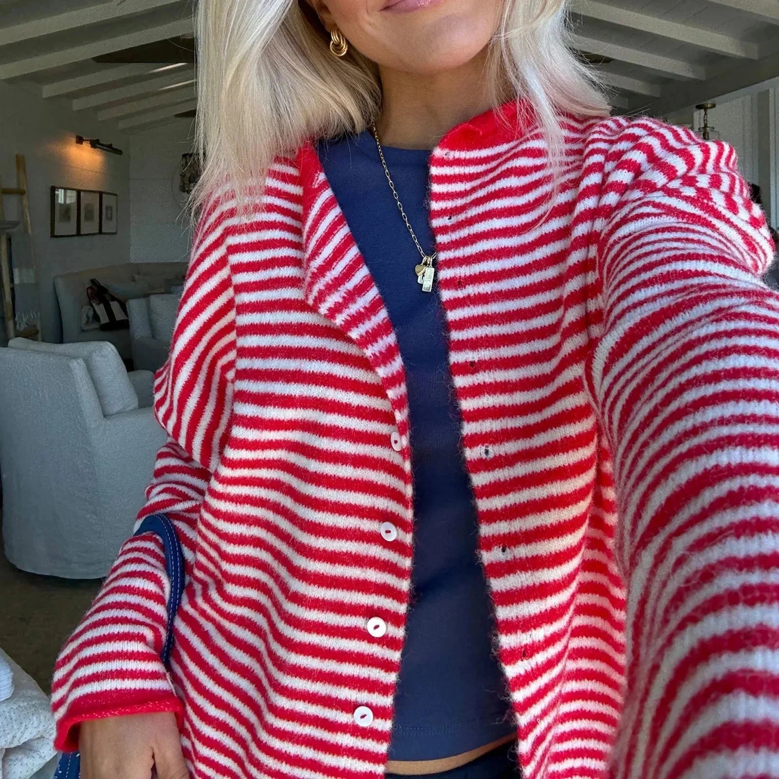 Cardigan à rayures